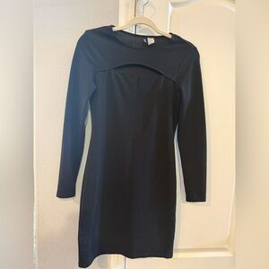 H&M Black Long Sleeve Dress
